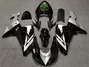 Shop Black and Silver Kawasaki ZX10R Motorcycle Fairings 06-07