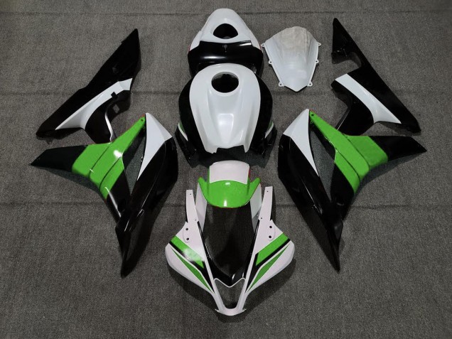 Shop Black White and Green Honda CBR600RR Motorcycle Fairings 07-08