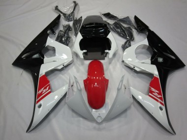 Shop Black White and Red Yamaha R6 Motorcycle Fairings 05