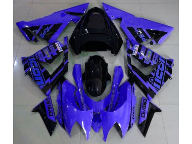 Shop Blue and Black & Logos Kawasaki ZX10R Motorcycle Fairings 04-05