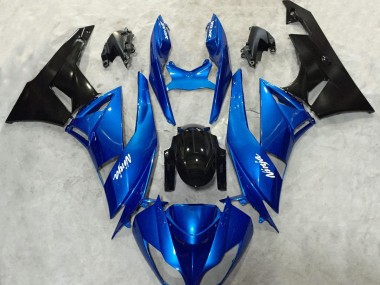 Shop Blue and Black Ninja Kawasaki ZX6R Motorcycle Fairings 09-12