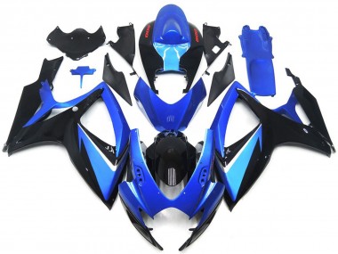 Shop Blue and Black Special With Red Decals Suzuki GSXR750 Motorcycle Fairings 06-07