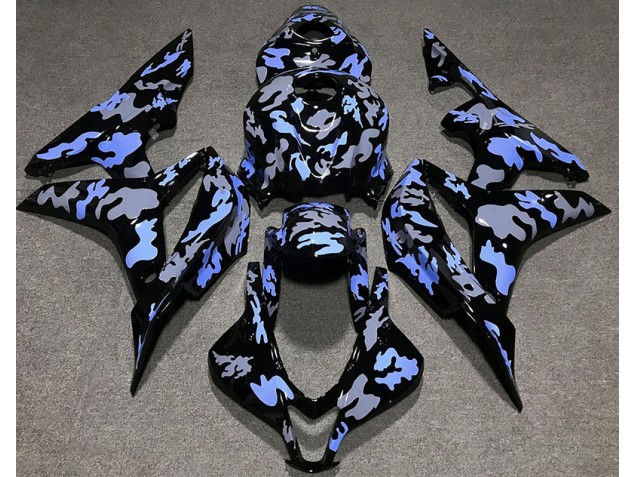 Shop Blue and Gray Camouflage Honda CBR600RR Motorcycle Fairings 07-08