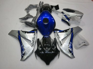 Shop Blue and Silver TBR Honda CBR1000RR Motorcycle Fairings 06-07