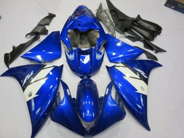 Shop Blue and White Yamaha R1 Motorcycle Fairings 13-14