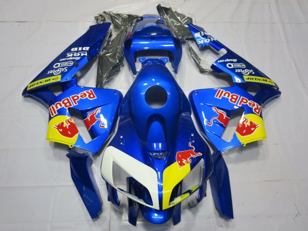 Shop Blue RedBull Style Honda CBR600RR Motorcycle Fairings 05-06