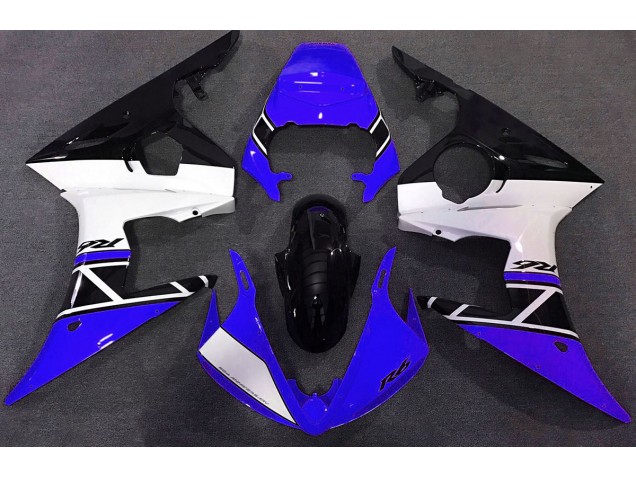 Shop Blue White and Black Yamaha R6 Motorcycle Fairings 03-04