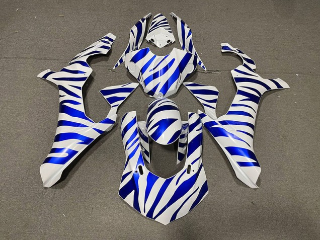 Shop Blue Zebra Yamaha R1 Motorcycle Fairings 15-19