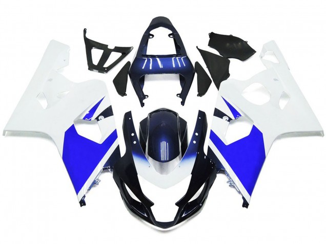 Shop Bright White and Blue Suzuki GSXR750 Motorcycle Fairings 04-05