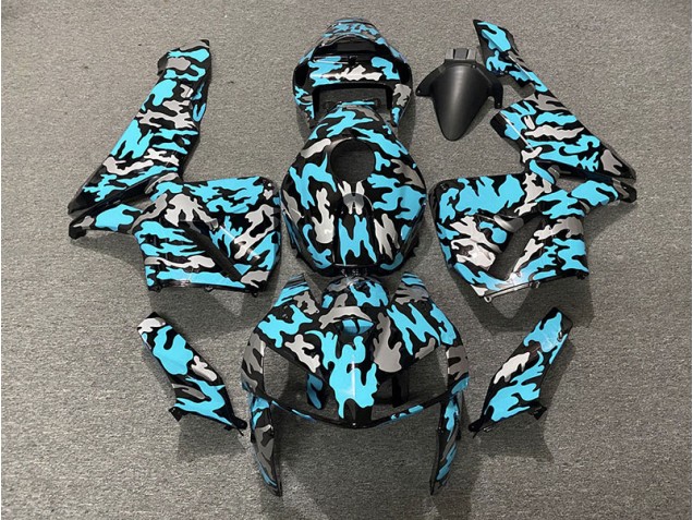 Shop Camo & LIGHT CYAN Honda CBR600RR Motorcycle Fairings 05-06