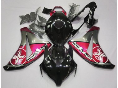 Shop Candy Red on Black Custom Honda CBR1000RR Motorcycle Fairings 08-11