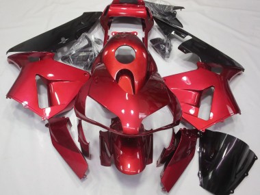 Shop Candy Red Plain Honda CBR600RR Motorcycle Fairings 03-04