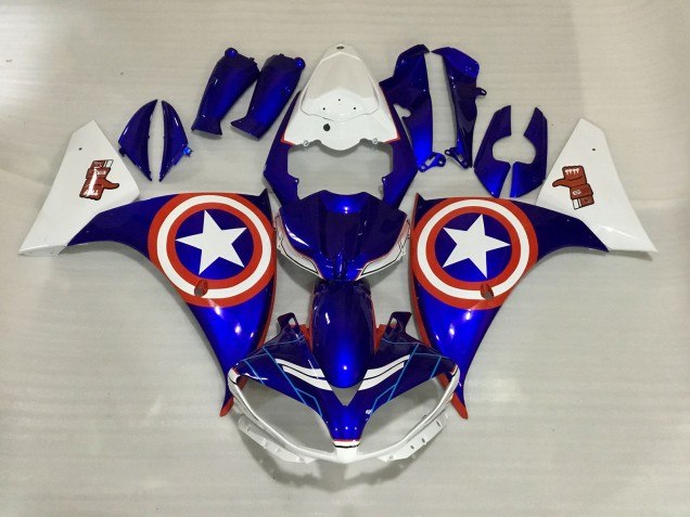 Shop Captain America Yamaha R1 Motorcycle Fairings 09-12