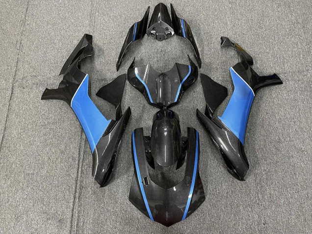 Shop Carbon Fiber & Light Blue Yamaha R1 Motorcycle Fairings 15-19