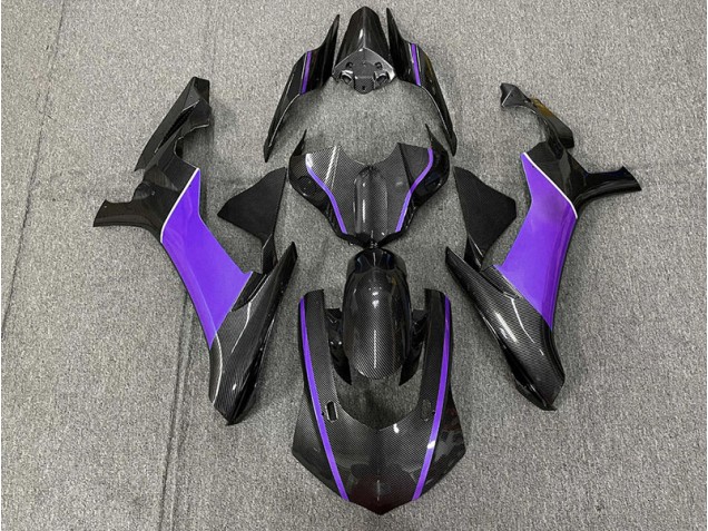 Shop Carbon Fiber & Purple Yamaha R1 Motorcycle Fairings 15-19