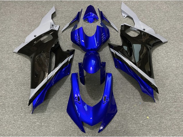 Shop Cement Black and Blue Yamaha R6 Motorcycle Fairings 17-19