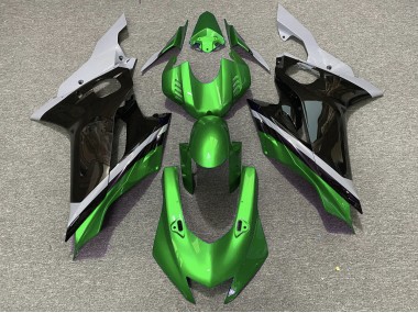 Shop Cement Black and Green Yamaha R6 Motorcycle Fairings 17-19