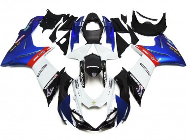 Shop Custom Logos with Blue and Red Suzuki GSXR750 Motorcycle Fairings 11-20