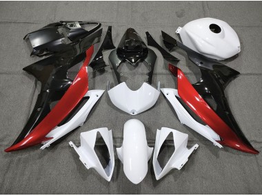 Shop Custom Red Black and White Yamaha R6 Motorcycle Fairings 08-16