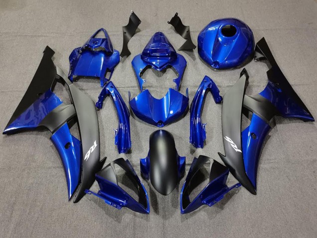 Shop Dark Blue and Matte Black Yamaha R6 Motorcycle Fairings 08-16