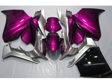 Shop Deep Pink and Silver Honda VFR1200 Motorcycle Fairings 10-13