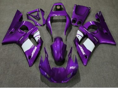 Shop Deep Purple & White Yamaha R6 Motorcycle Fairings 98-02