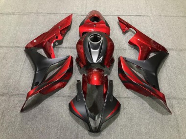 Shop Deep Red and Matte Black Honda CBR600RR Motorcycle Fairings 07-08