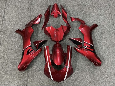 Shop Deep Red & Black and White accents Yamaha R1 Motorcycle Fairings 15-19