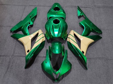 Shop Emerald Green and Tan Honda CBR600RR Motorcycle Fairings 07-08