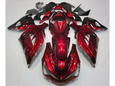 Shop Fire Red Gloss Kawasaki ZX14R Motorcycle Fairings 12-19