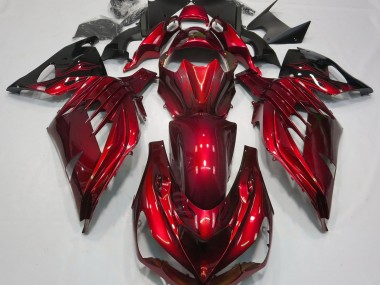 Shop Fire Red Gloss Kawasaki ZX14R Motorcycle Fairings 12-19