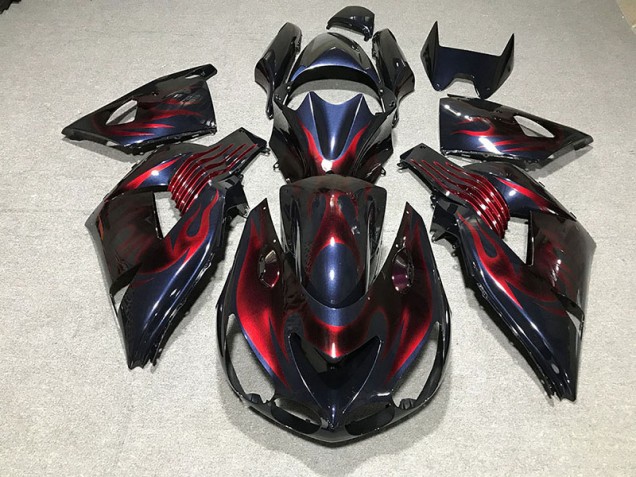 Shop Flame Kawasaki ZX14R Motorcycle Fairings 06-11