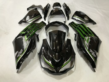 Shop Gloss Black and Slime Green Kawasaki ZX14R Motorcycle Fairings 12-19