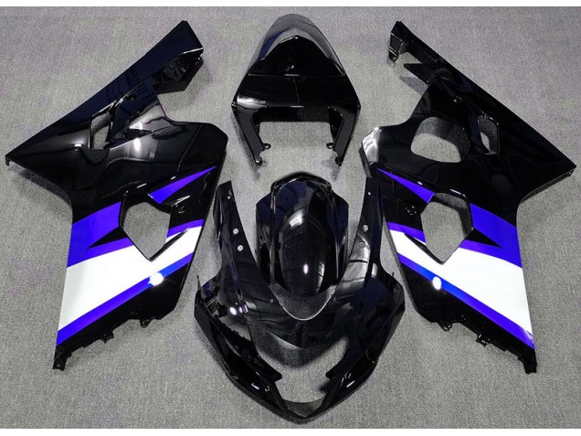 Shop Gloss Black & Blue Suzuki GSXR750 Motorcycle Fairings 04-05