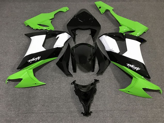 Shop Gloss Black & Green Kawasaki ZX10R Motorcycle Fairings 08-10