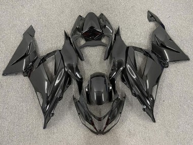 Shop Gloss Black Plain Kawasaki ZX6R Motorcycle Fairings 13-18