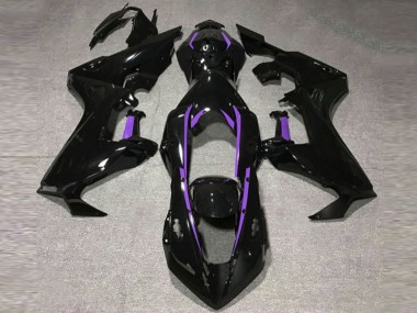 Shop Gloss Black & Purple Lining Honda CBR1000RR Motorcycle Fairings 17-19