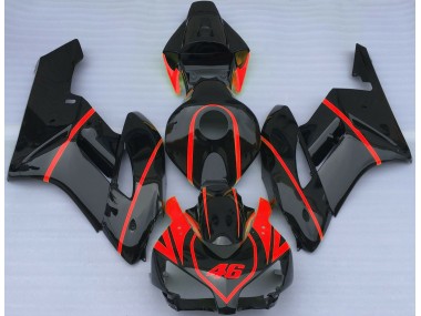 Shop Gloss Black & Red Honda CBR1000RR Motorcycle Fairings 04-05