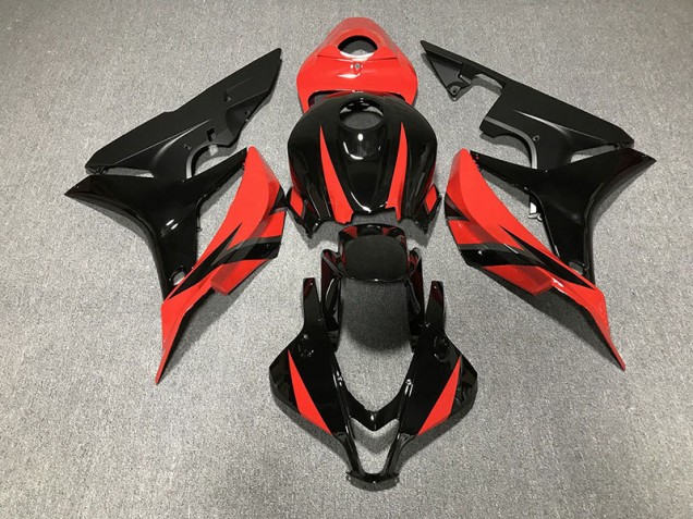 Shop Gloss Black & Red Honda CBR600RR Motorcycle Fairings 07-08