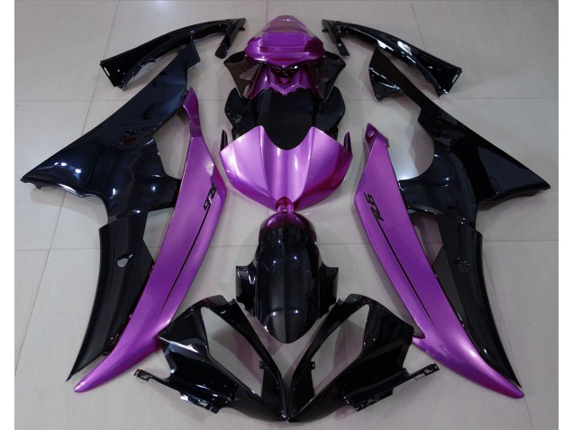 Shop Gloss Black & Rose Purple Yamaha R6 Motorcycle Fairings 08-16