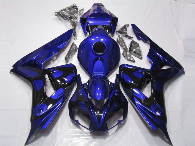 Shop Gloss Blue and Black Honda CBR1000RR Motorcycle Fairings 06-07