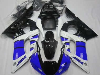 Shop Gloss Blue and Black Yamaha R6 Motorcycle Fairings 98-02