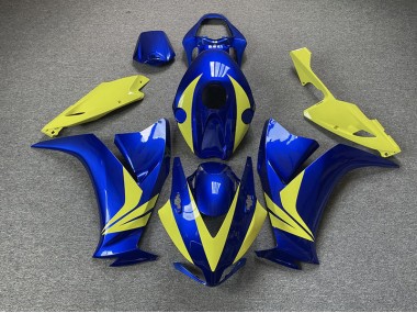 Shop Gloss Blue and High Vis Yellow Honda CBR1000RR Motorcycle Fairings 12-16