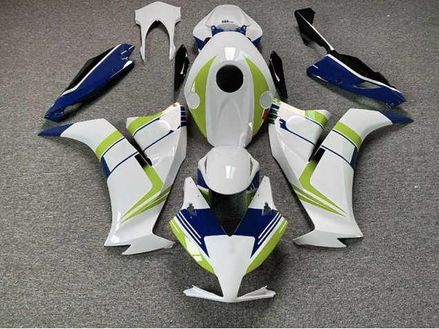 Shop Gloss Blue and Lime Honda CBR1000RR Motorcycle Fairings 12-16