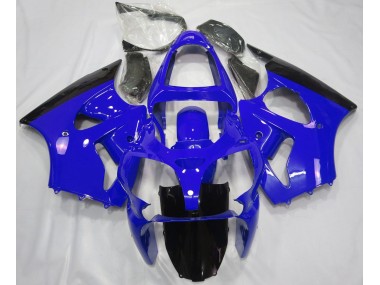 Shop Gloss Blue & Black Kawasaki ZX6R Motorcycle Fairings 00-02