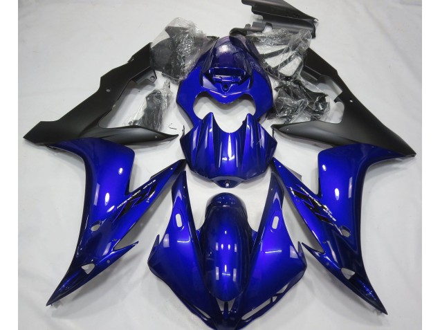 Shop Gloss Blue & Black Yamaha R1 Motorcycle Fairings 04-06