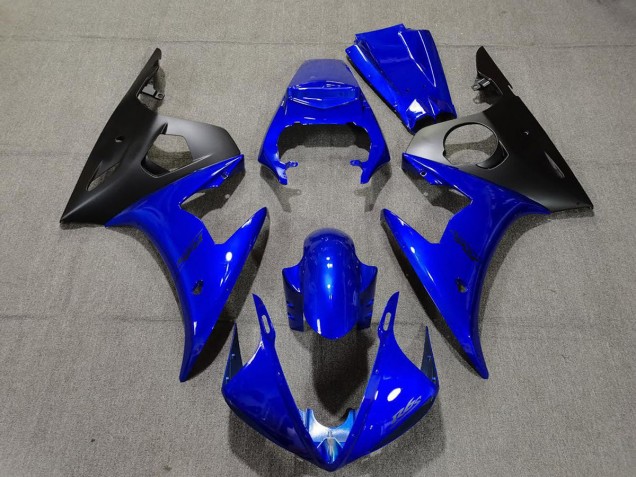 Shop Gloss Blue & Black Yamaha R6 Motorcycle Fairings 03-05