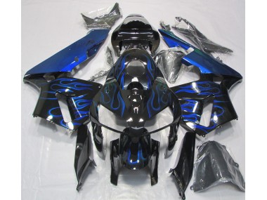 Shop Gloss Blue Flame Honda CBR600RR Motorcycle Fairings 05-06