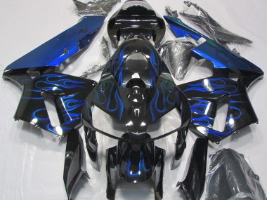 Shop Gloss Blue Flame Honda CBR600RR Motorcycle Fairings 05-06