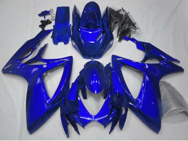 Shop Gloss Blue Plain Suzuki GSXR750 Motorcycle Fairings 06-07